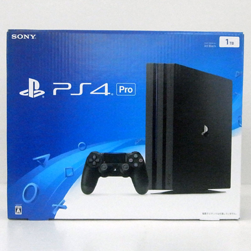 【中古】《未使用》SONY PlayStation 4 Pro ジェット・ブラック 1TB (CUH-7000B B01) ソニー/PS4プロ/プレイステーション4プロ/1テラ/本体