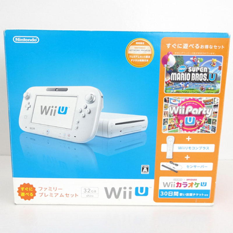 【中古】任天堂 Wii U すぐに遊べるファミリープレミアムセット(シロ) 32GB/本体/nintendo【山城店】