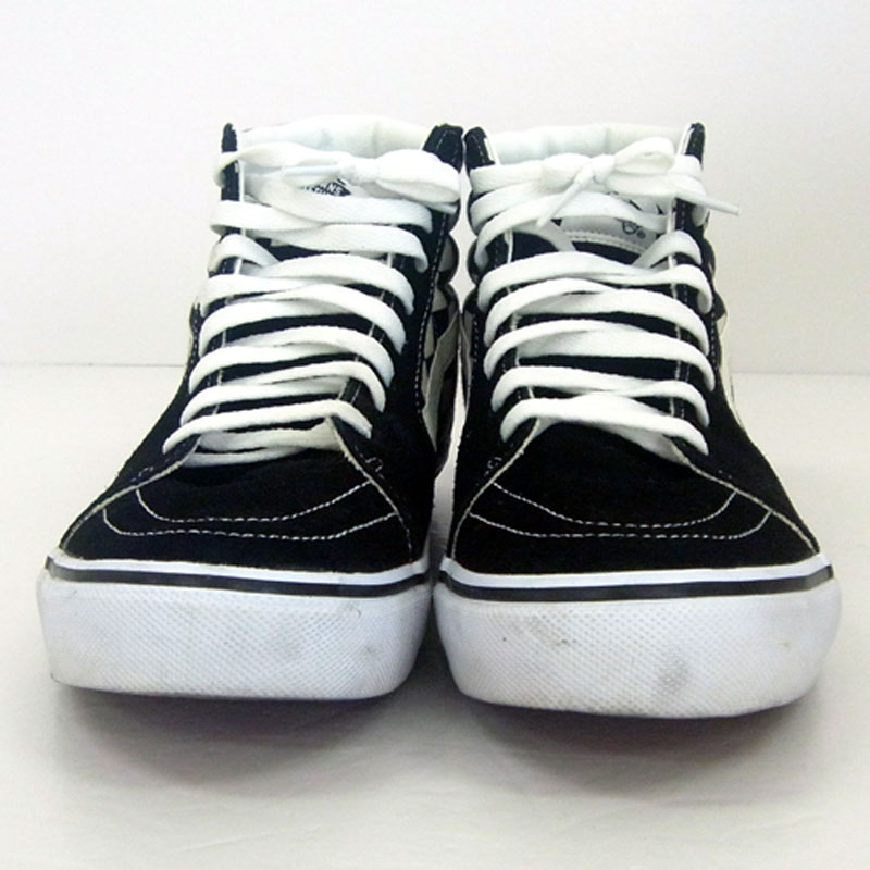 開放倉庫 中古 Vans V38cl Sk8 Hi Dx バンズ スケート ハイ デラックス 27ｃｍ カラー Blk Wht Check 黒 白 スニーカー ハイカット ストリート スケハイ チェッカー 靴 シューズ 山城店 古着 メンズ シューズ スニーカー 27 0