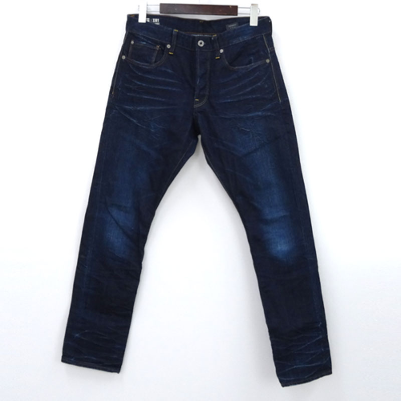 【中古】G-STAR RAW ジースターロウ ジーンズ/国内正規品/サイズ：32/カラー：インディゴ/インポート/リジット/テーパード【山城店】