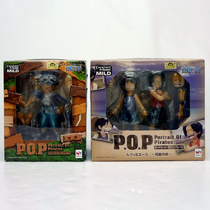 【中古】《未開封》メガハウス P.O.P サボ ルフィ＆エース ～兄弟の絆～ 2点セット ONE PIECE ワンピース/フィギュア【山城店】