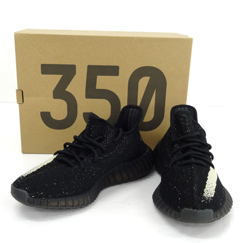 【中古】adidas originals YEEZY BOOST 350 V 2 アディダス オリジナルス/イージー ブースト 350 ブイ ツー/BY 1604/27cm/国内正規品/CBLACK/CWHITE/CBLACK/カニエ・ウェスト/ラッパー/海外アーティスト/完売/軽量スニーカー/靴/シューズ【山城店】