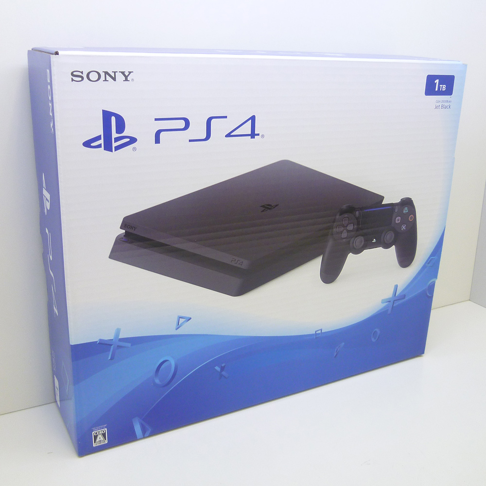 【中古】SONY PlayStation 4 ジェット・ブラック 1TB CUH-2000BB01 【橿原店】