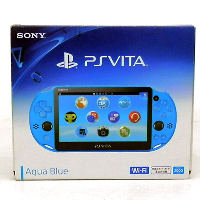 【中古】SONY PlayStation Vita PCH-2000 アクアブルー/ピーエスヴィータ/PSVITA 本体【山城店】