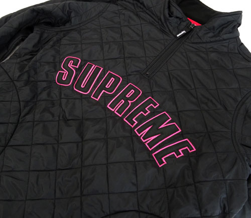 開放倉庫 | 【中古】Supreme Arc Logo Quilted Half Zip Pullover