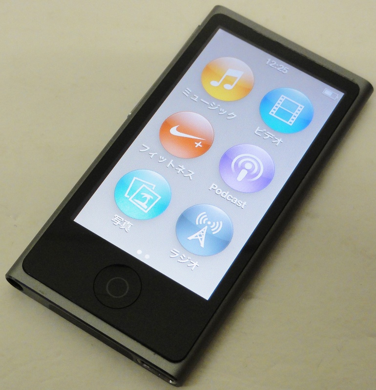 【中古】Apple/アップル iPod nano 16GB [2013] ME971J/A スペースグレイ [169]【福山店】