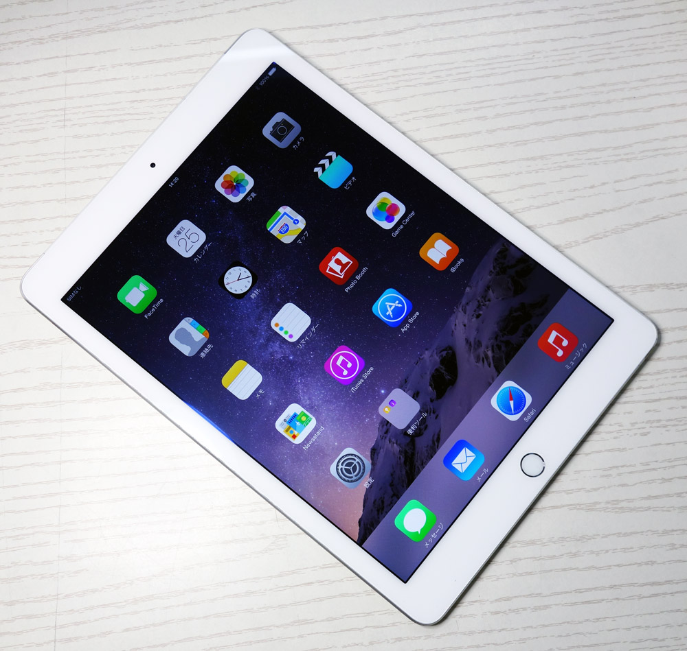 【中古】Softbank Apple iPad Air2 Wi-Fi+Cellular 16GB MGH72J/A Silver [164]【福山店】
