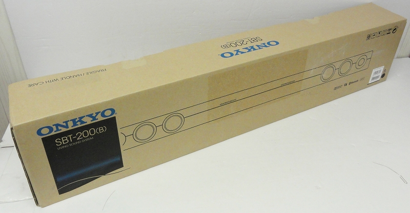 【中古】ONKYO/オンキョー 2ch サウンドバーシステム Bluetooth対応 SBT-200 ブラック [168]【福山店】
