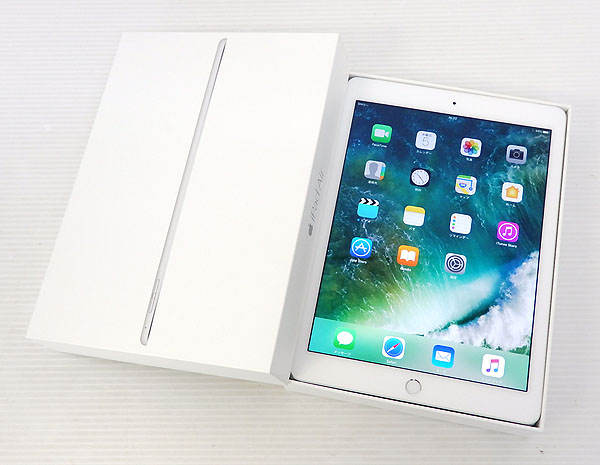 【中古】au Apple iPad Air2 Wi-fi+Cellular 32GB MNVQ2J/A 白ロム【米子店】