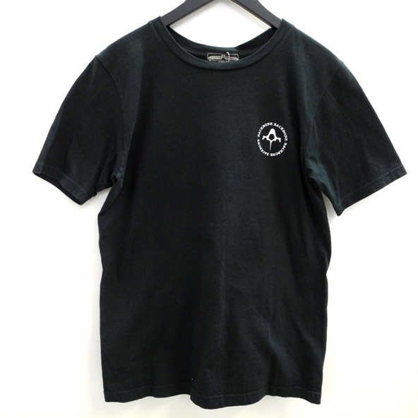 【中古】BACK BONE/バックボーン  半袖 バックプリントTシャツ /メンズ/サイズL/ブラック/黒/牛/タグあり【桜井店】