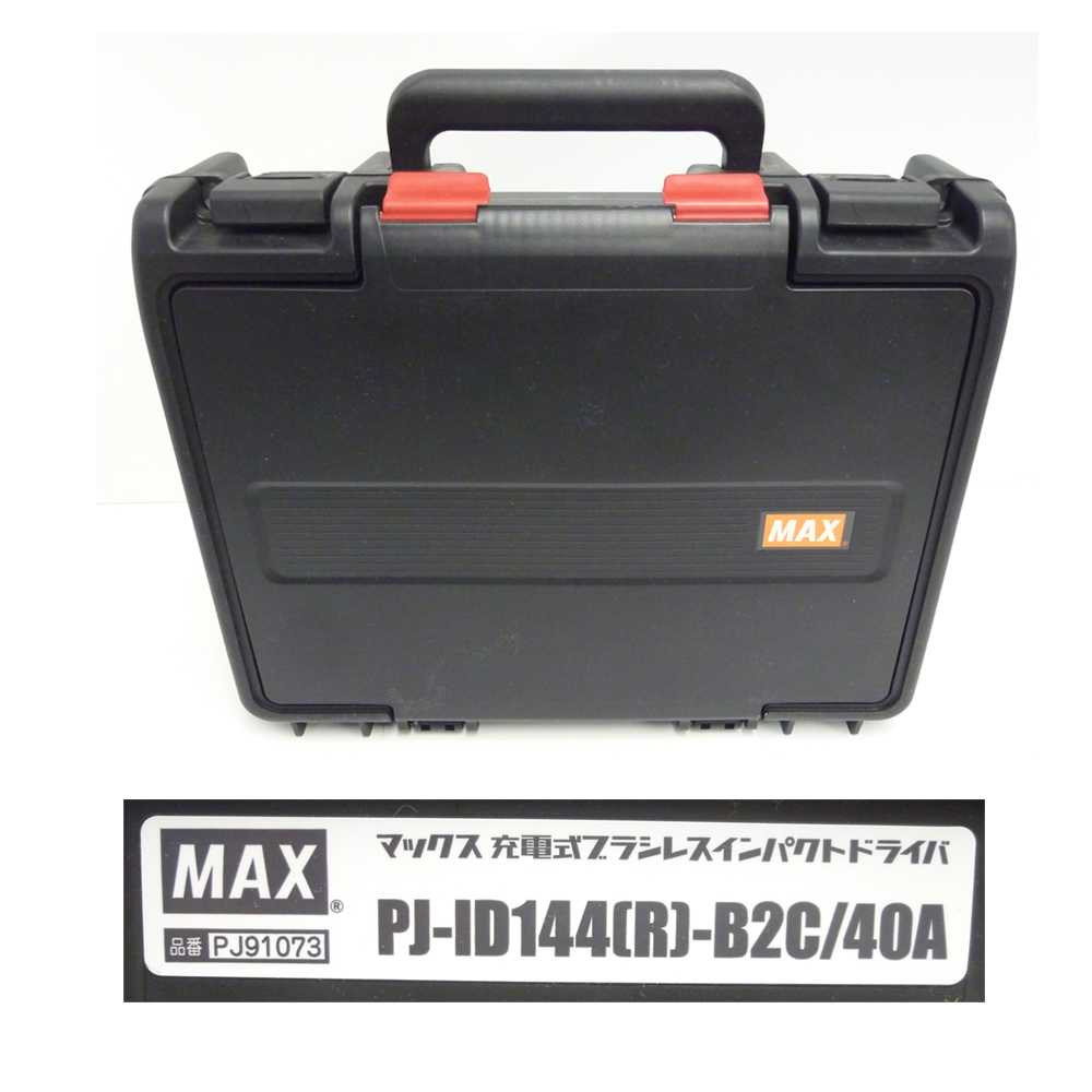 【中古】マックス(MAX) 充電式インパクトドライバー ブラシレスインパクト PJ-ID144(R)-B2C/40A 14.4V 4.0Ah レッド【橿原店】