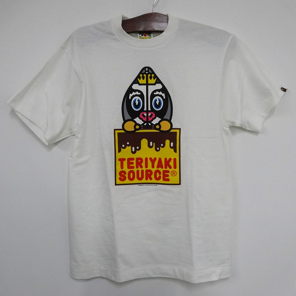 【中古】A BATHING APE/アベイシングエイプ TERIYAKI SOURCE 半袖Tシャツ ホワイト/白 SIZE:M/サイズ:M［121］【福山店】