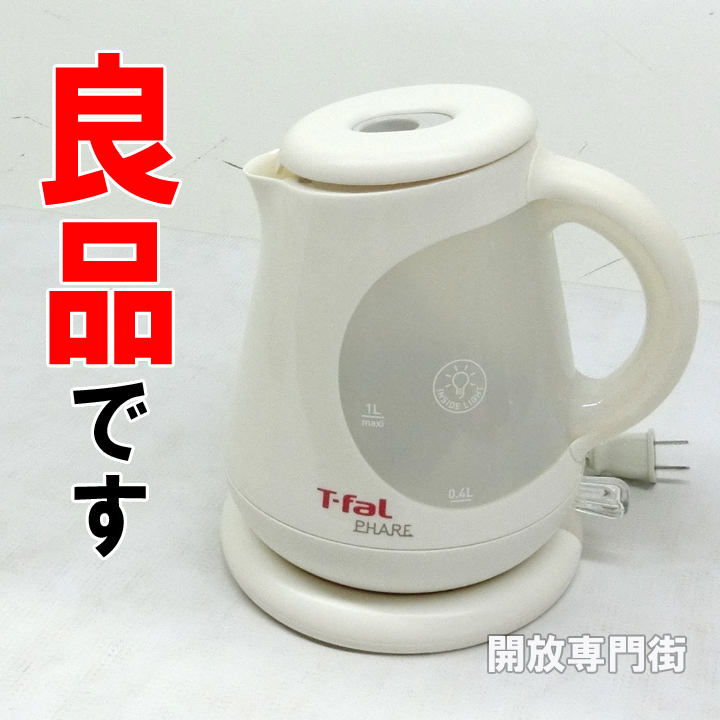 【中古】★良品です！オススメです！ T-fal 電気ケトル ファーレ ホワイト 1L KO3050JP 【山城店】