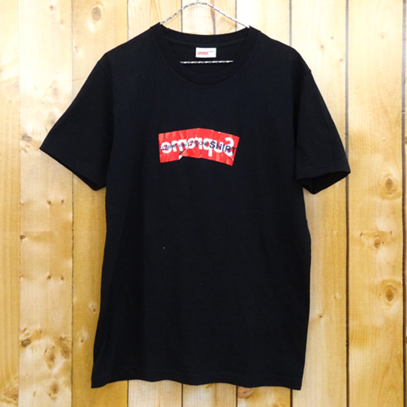 【中古】Supreme×COMME des GARCONS SHIRT BOX LOGO Tee / シュプリーム×コムデギャルソン シャツ 17SS/サイズ：M/黒/コラボ/半袖【山城店】