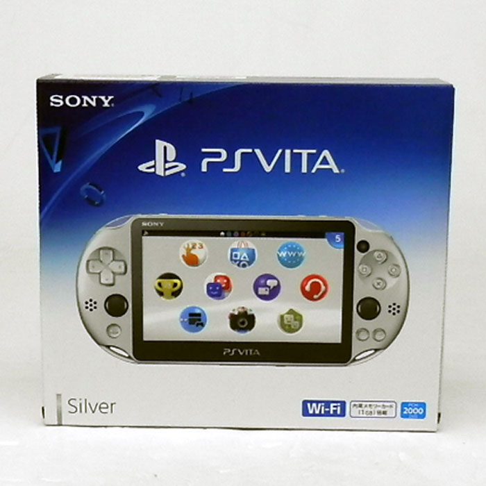 【中古】SONY PlayStation Vita PCH-2000 Wi-Fiモデル シルバー/プレイステーションヴィータ/PS VITA 本体【山城店】