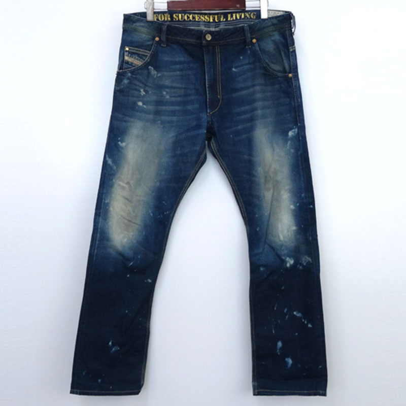 【中古】DIESEL ディーゼル KROOLEY デニムパンツ/サイズ：W36/カラー：インディゴ系/インポート【山城店】