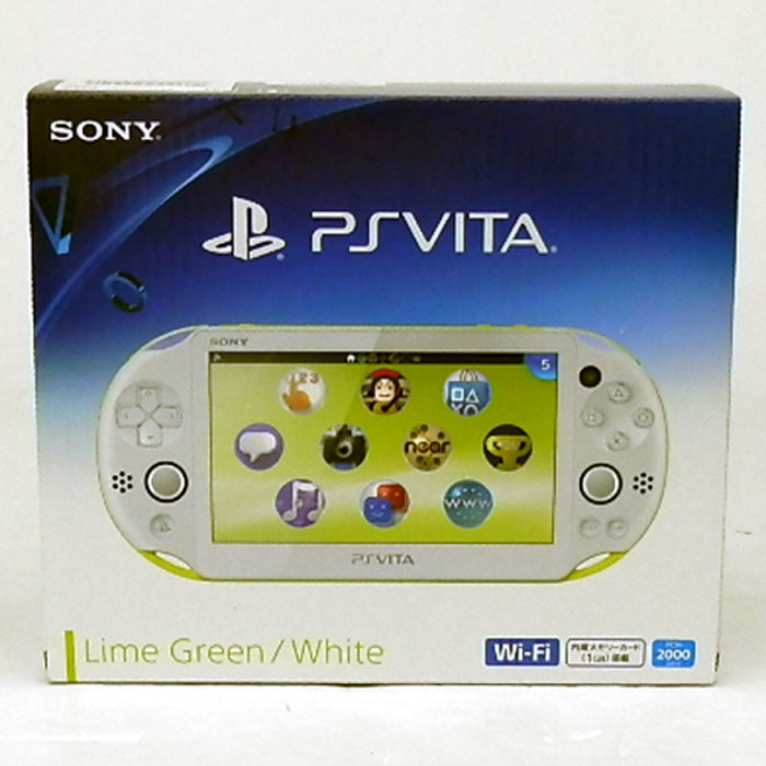 【中古】SONY PlayStation Vita Wi-Fiモデル PCH-2000 ライムグリーン/ピーエスヴィータ/PS VITA本体【山城店】