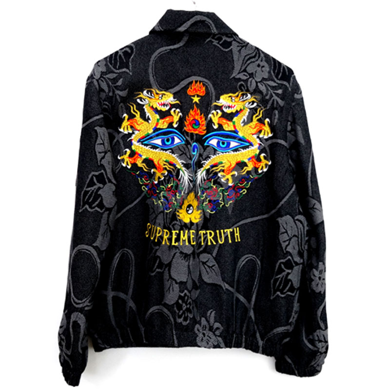 【中古】Supreme シュプリーム Truth Tour Jacket ツアージャケット/17SS/Black/ジャガード/フェイスデザイン/ブルゾン/ストリート【山城店】