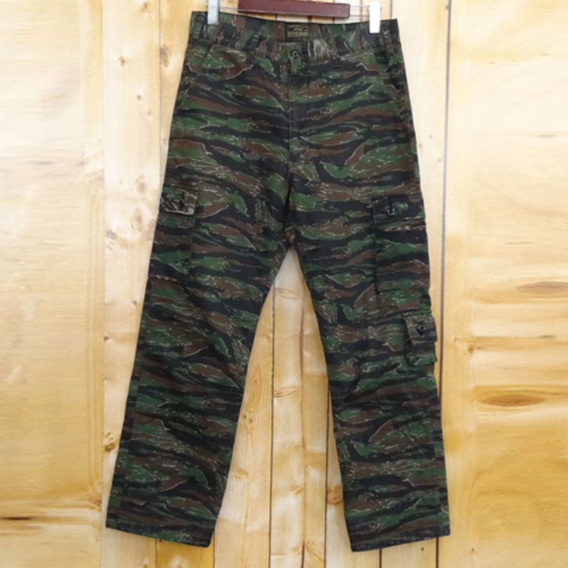 【中古】WTAPS JUNGLE STOCK 01 TWILL TIGER STRIPE ダブルタップス ジャングルストック タイガーカモ カーゴパンツ/サイズ：2/迷彩 【山城店】