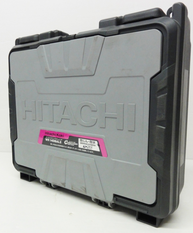 【中古】HITACHI/日立工機 14.4V コードレスインパクトレンチ WR 14DBAL2(2LSCK) パワフルレッド [173]【福山店】