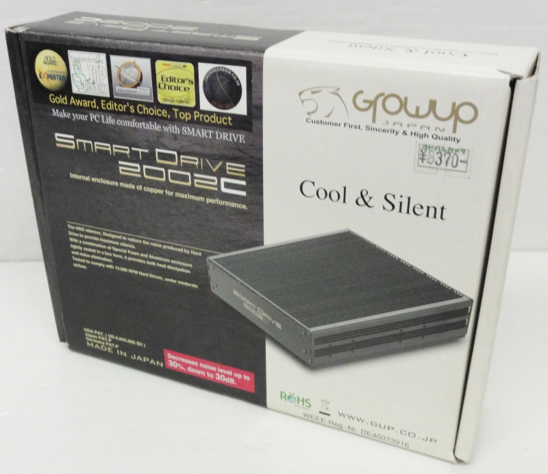 【中古】GROW UP JAPAN/グロウアップ・ジャパン HDD静音化パーツ SMART DRIVE 2002C ブラック [166]【福山店】