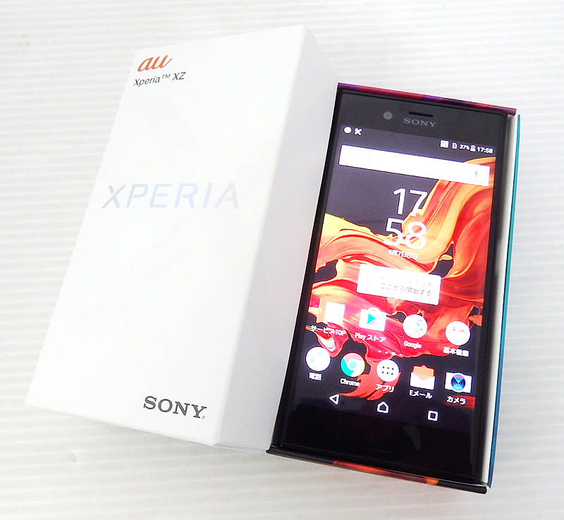 【中古】au XperiaXZ SOV34 白ロム スマートフォン SONY ソニー エクスペリア【米子店】