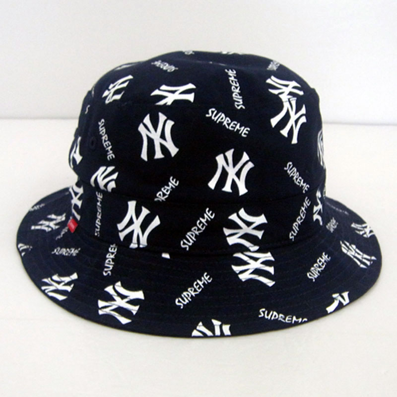 supreme yankees cap 15ss ネイビー