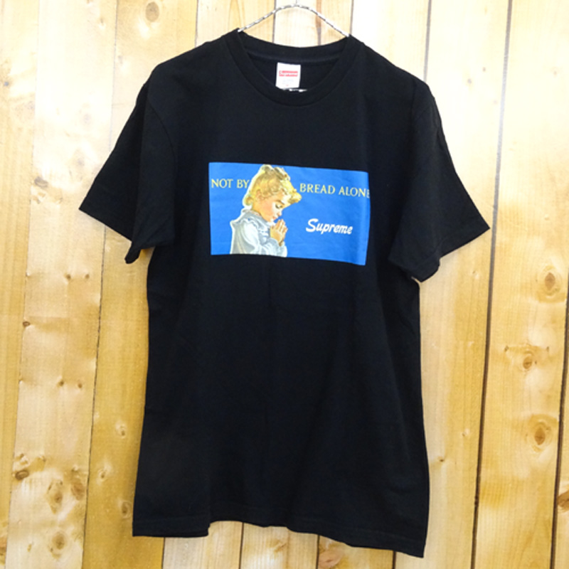 【中古】Supreme Bread Alone Tee / シュプリーム ブレッド アローン Tシャツ 15SS/サイズ：M/黒・ブラック/ストリート/半袖【山城店】