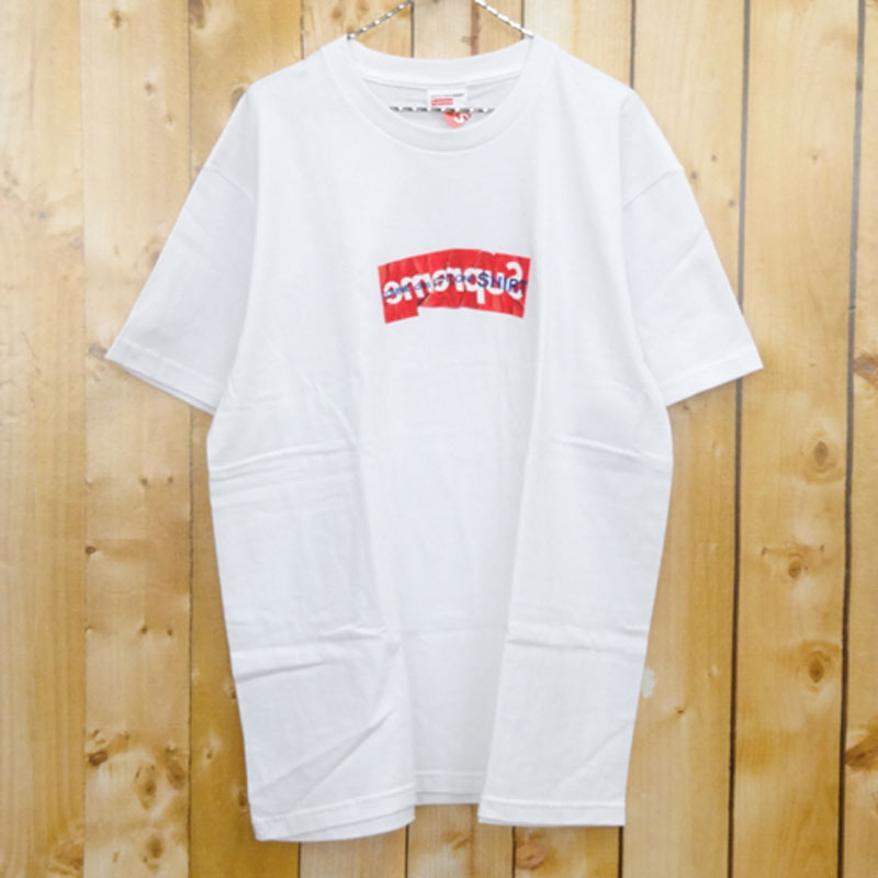 【中古】Supreme × COMME des GARCONS SHIRT シュプリーム×コムデギャルソン シャツ BOXLogo Tee/17SS/XL/白/正規品/半袖/コラボ【山城店】