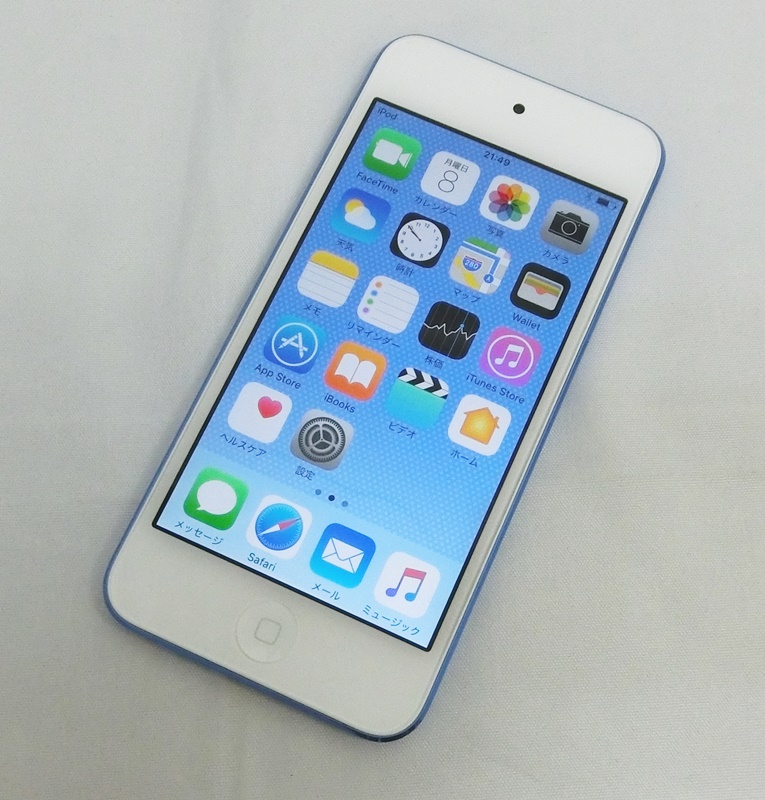 【中古】良品!!Apple iPod touch 16GB 第6世代 6th 2015年モデル MKH22J/A ブルー【出雲店】