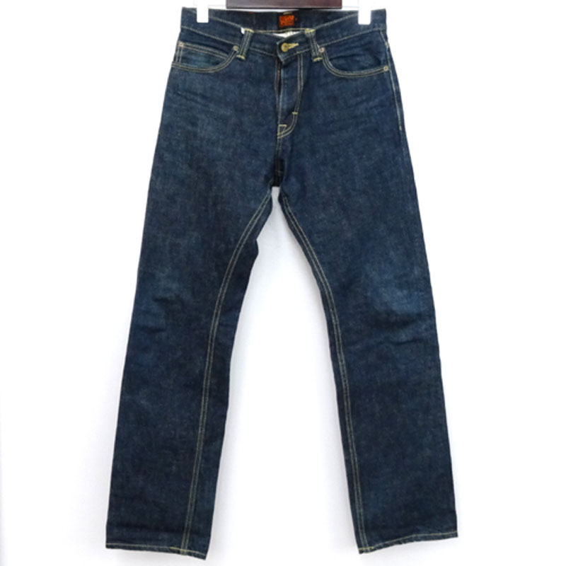 【中古】CALEE キャリー DENIM PANT デニム パンツ/サイズ：32/カラー：インディゴブルー/ストリート/ルード/セルビッチ/ジップフライ【山城店】