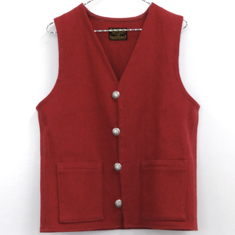 【中古】COOTIE クーティー Baja Vest/サイズ：L/カラー：赤系/バハコンチョベスト/ベスト/ストリート 【山城店】
