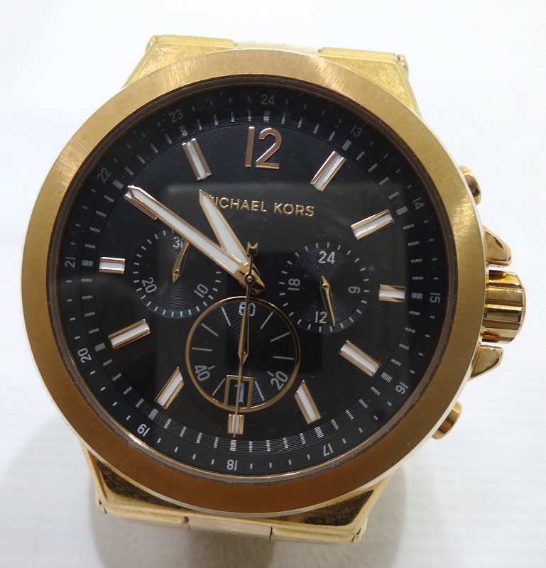 【中古】MICHAEL KORS マイケルコース クォーツ 腕時計 ローズゴールド レディース メンズ MK.8324 腕時計 【福山店】