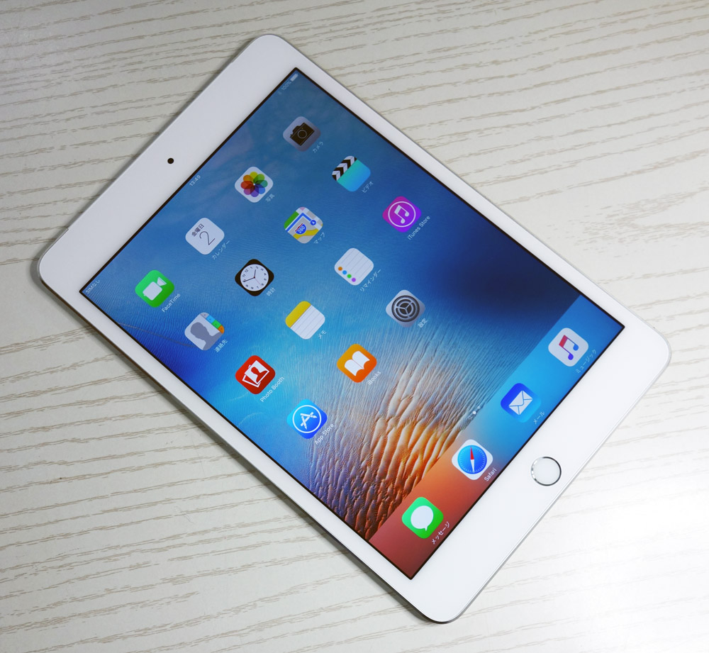 【中古】au Apple iPad mini 4 Wi-Fi+Cellular 16GB MK702J/A Silver [164]【福山店】