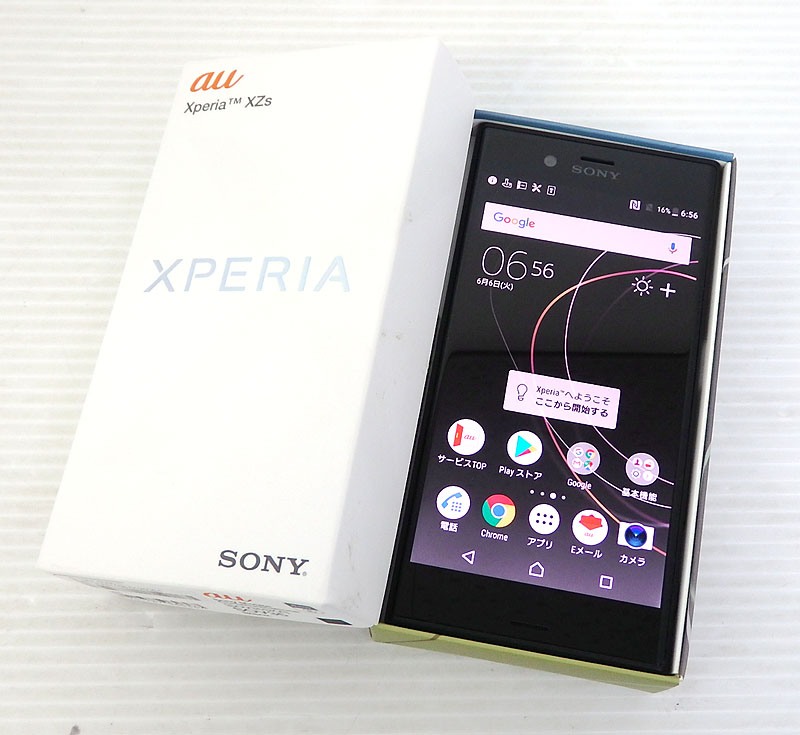 【中古】 au SONY Xperia XZs SOV35 32GB ブラック【米子店】