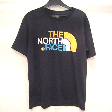 【中古】THE NORTH FACE/ザ・ノースフェイス NT31621 カラフル ロゴ 半袖 Tシャツ カットソー ブラック系 【福山店】