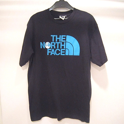 【中古】THE NORTH FACE/ザ・ノースフェイス NT32105 TNF ロゴ 半袖 Tシャツ カットソー ブラック系 【福山店】