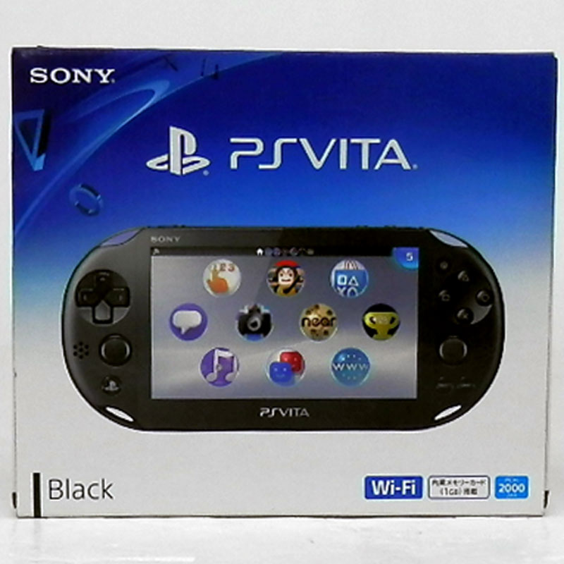 【中古】SONY PlayStation Vita Wi-Fiモデル ブラック (PCH-2000ZA11) + 16GBメモリーカード /ピーエス ヴィータ/PS VITA本体【山城店】