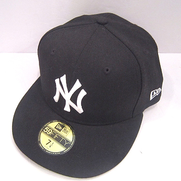 【中古】NEW ERA/ニューエラ BROOKLYN ベースボール キャップ 59FIFTY B.B CAP ブラック系 【福山店】