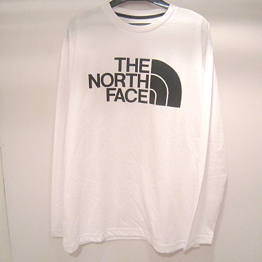 【中古】THE NORTH FACE/ザ・ノースフェイス SIMPLE LOGO ロング Tシャツ NT31701X ロンT カットソー ホワイト系 【福山店】
