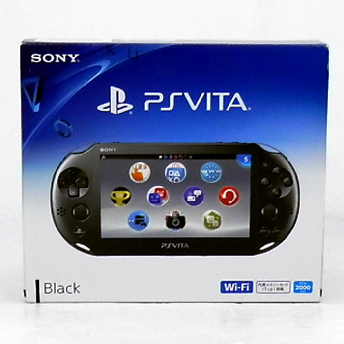 【中古】SONY PlayStation Vita PCH-2000 Wi-Fiモデル ブラック+16GBメモリーカード/プレイステーションヴィータ/PS VITA本体【山城店】
