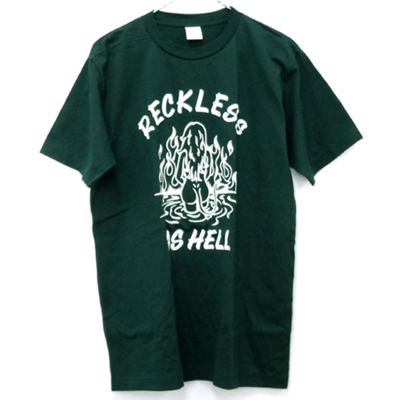 【中古】COOTIE クーティー RECKLESS AS HELL TEE レックレス アズ ヘルTシャツ/サイズ：XL/カラー：グリーン系【山城店】