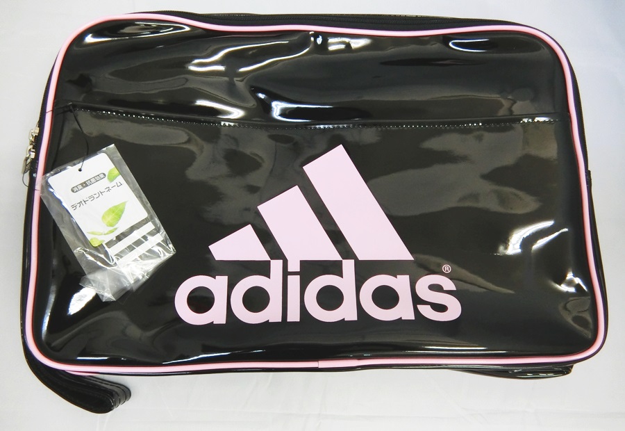 【中古】adidas エナメルバッグ 27L ブラック・ピンク アディダス【出雲店】