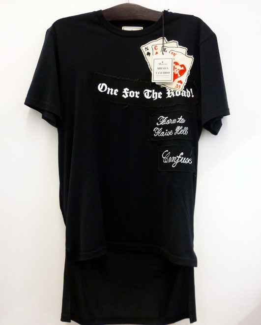 【中古】Maison MIHARA YASUHIRO/メゾン ミハラ ヤスヒロ/Patch T-shirt/パッチ/Tシャツ/81663786/ソウス/日本製/46/BLK/メンズ/古着 118 桜井店