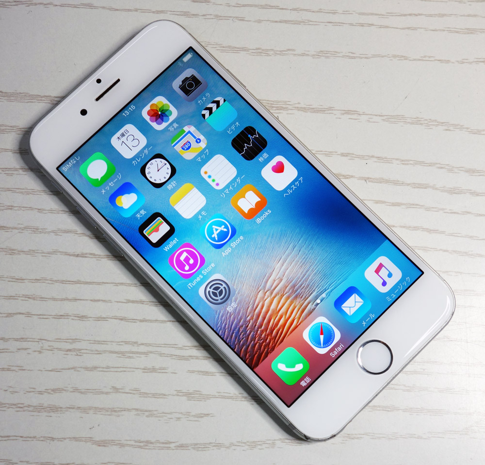 【中古】au Apple iPhone6 128GB MG4C2J/A Silver [163]【福山店】