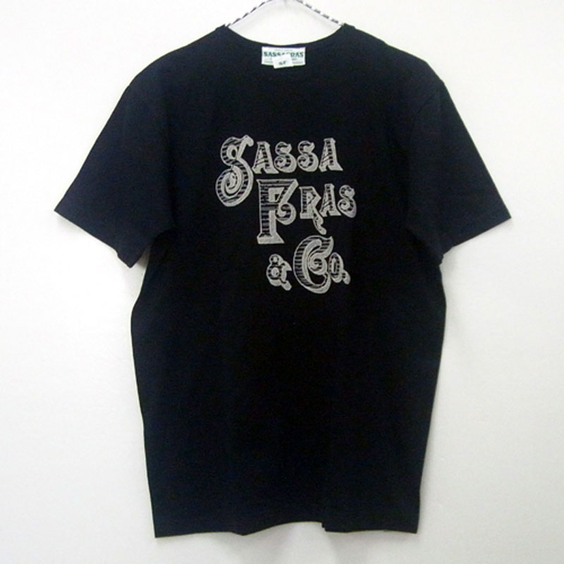 【中古】SASSAFRAS ササフラス/プリント Tee/Tシャツ/T/カットソー/アメカジ/ブラック/サイズ：M【山城店】