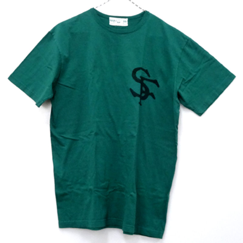 【中古】SASSAFRAS ササフラス SF LOGO TYPE Tee SFロゴタイプ Tシャツ サイズ：M/カラー：グリーン/アメカジ【山城店】