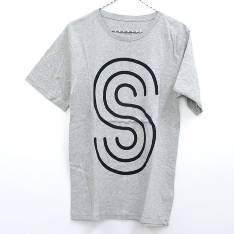 【中古】SATURDAYS SURF NYC S LOGO PRINT TEE ロゴプリント 半袖Tシャツ サイズ：M/カラー：グレー/カジュアルサーフ/インポート【山城店】