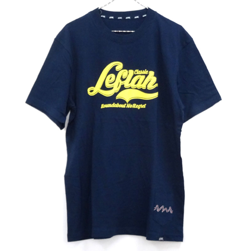 【中古】LEFLAH レフラー 半袖プリントTシャツ サイズ：L/カラー：ネイビー/ストリート【山城店】