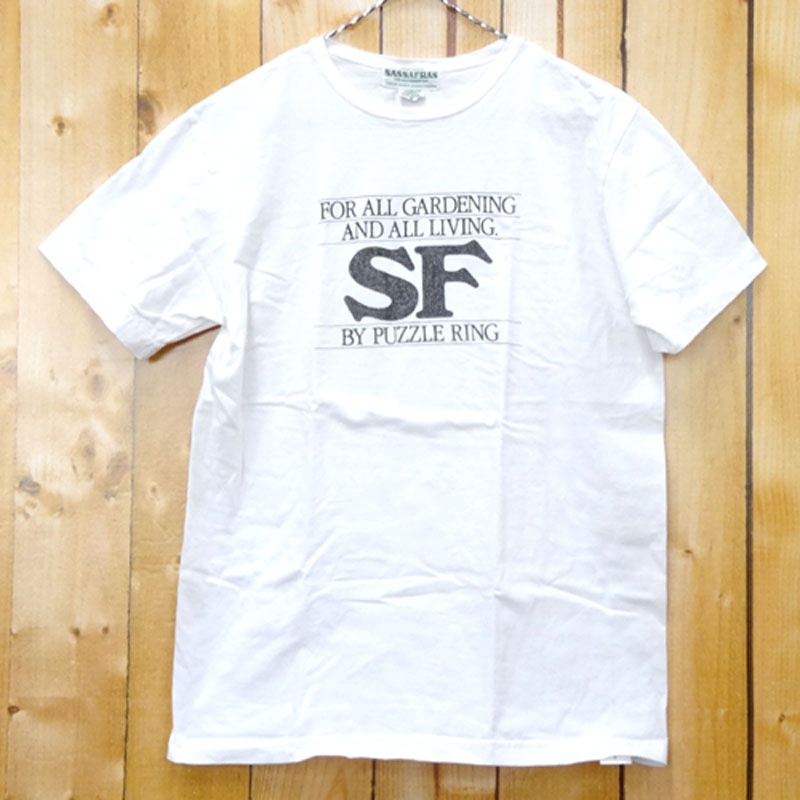 【中古】SASSAFRAS ササフラス FOR ALL TEE サイズ：S/カラー：ホワイト/Tシャツ/半袖/アメカジ【山城店】